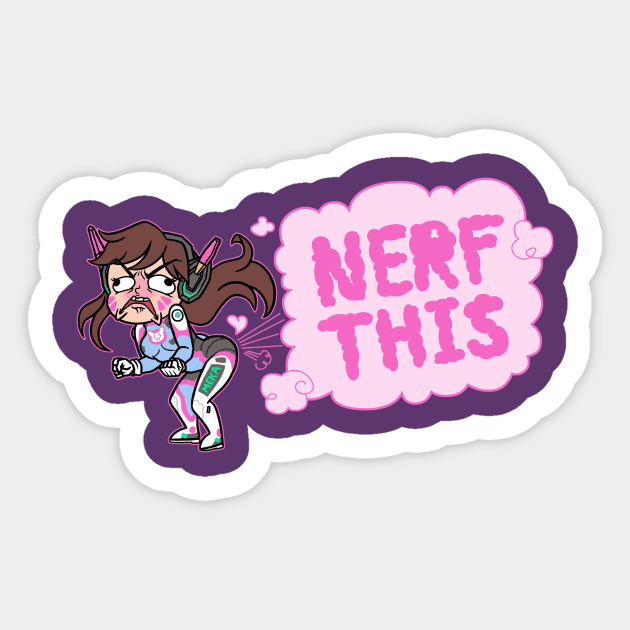 NERF THIS Sticker by LovelyKouga